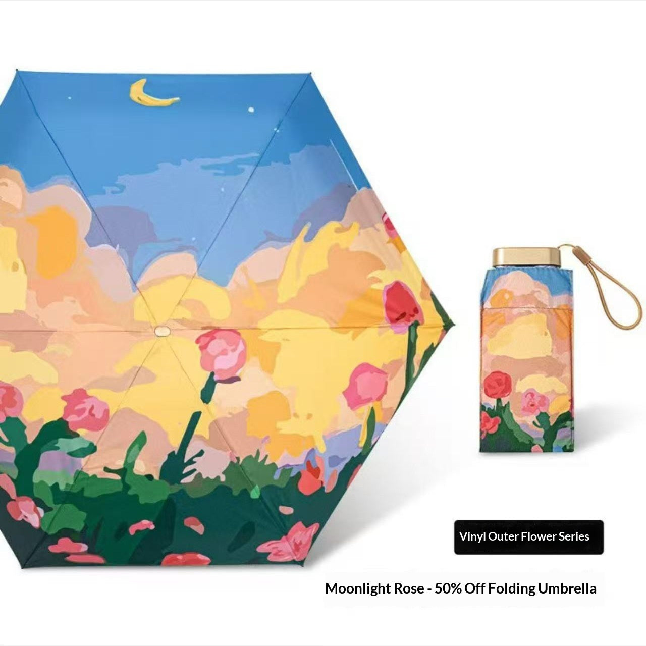 32-Rib New Chinese-Style Vintage Folding Umbrella For Sun And Rain