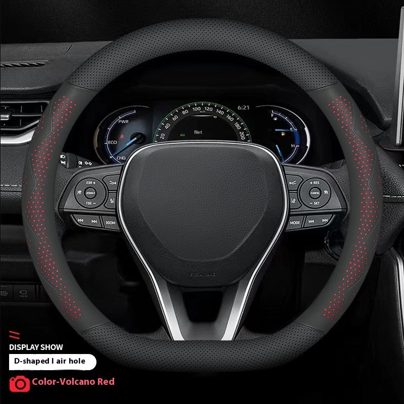 Car Steering Wheel Cover For Four Seasons Non-slip Breathable Comfortable