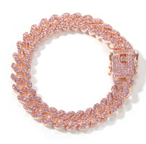 9mm Micropaved Zircon Cuban Chain Personality