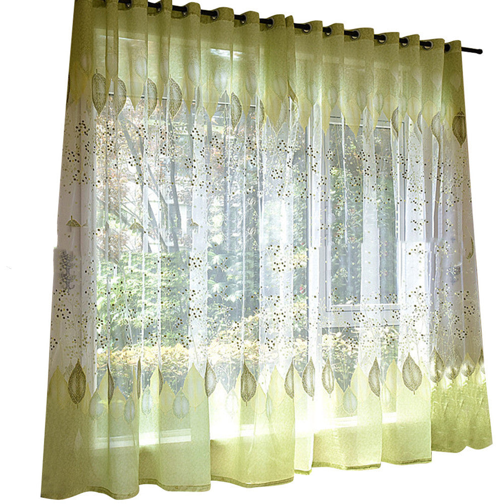 European Style Green Leaf Floral Yarn