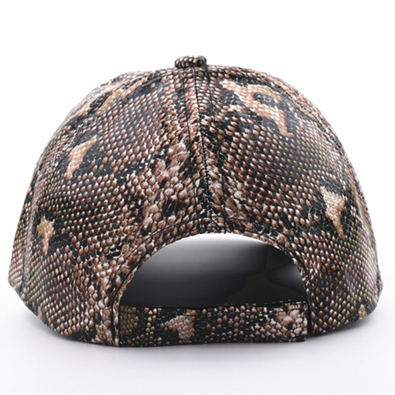 Fashionable New Snake Print Baseball Hat