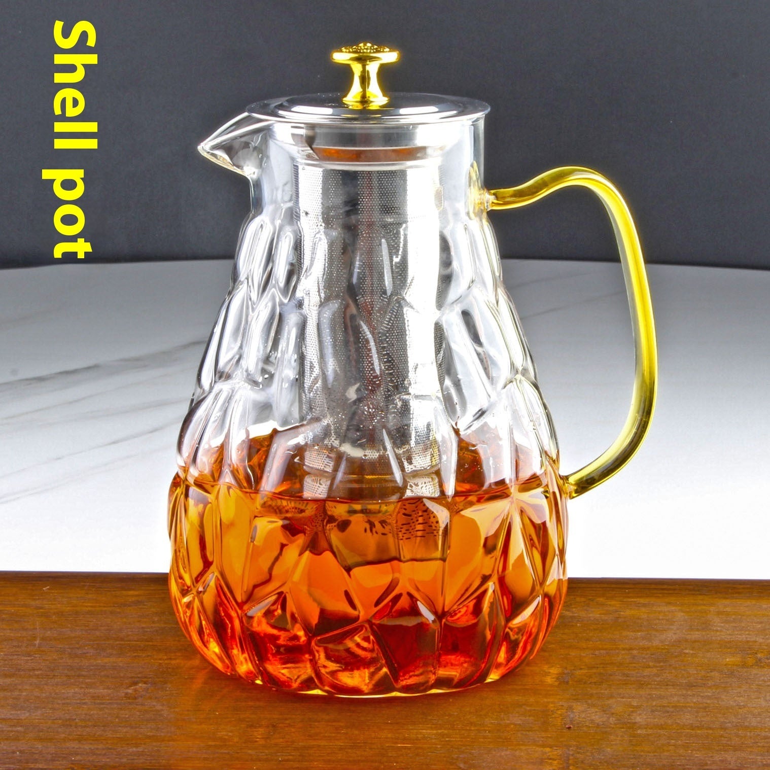 Household Heat-resistant Thick Glass Teapot Set