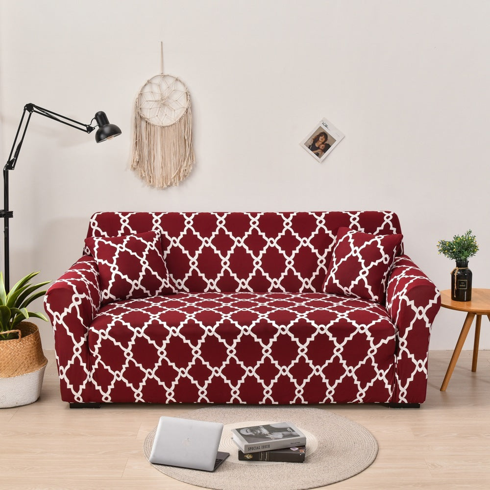 Stretch Sofa Cover All-inclusive Non-slip Three-seat Sofa Cushion Cover Cloth Sofa Towel Full Covered Household Dust Cover