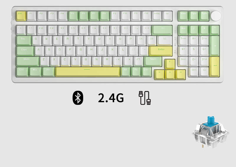 Three-mode Mechanical Keyboard Wireless Customization