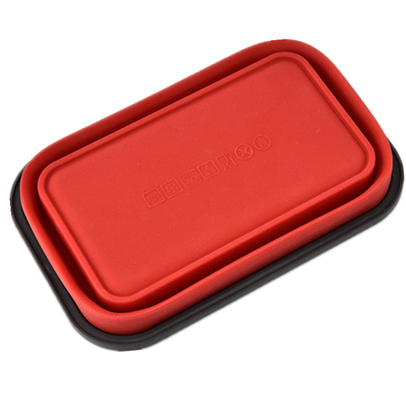 Square Silicone Folding Lunch Refrigerator Storage Box