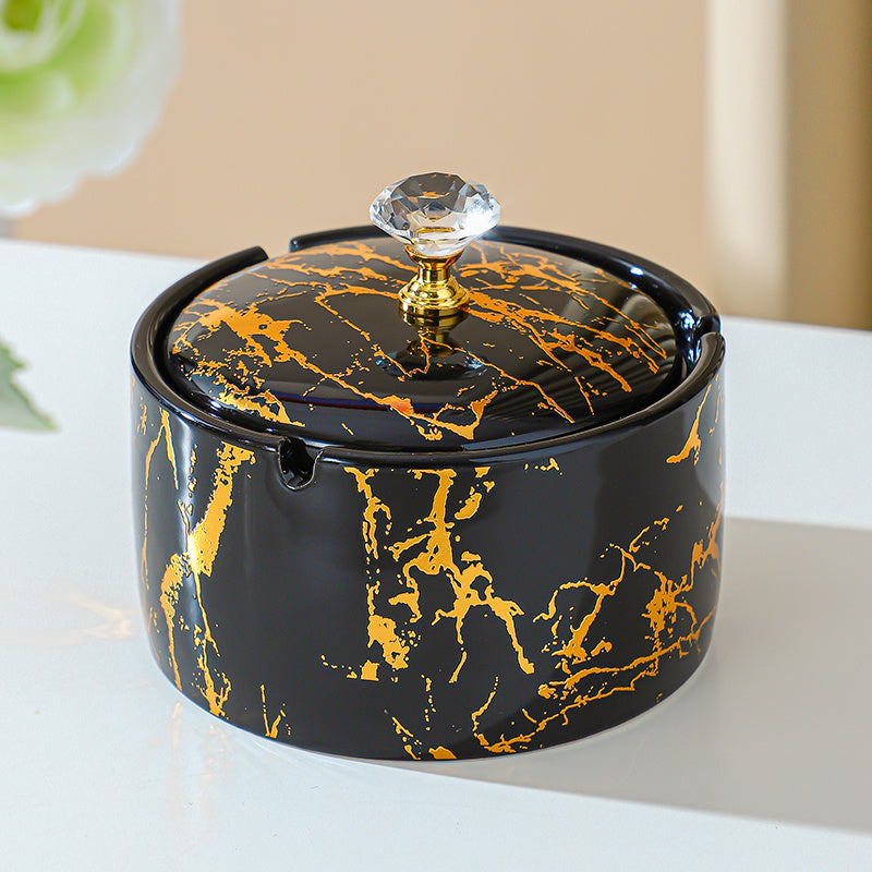 Office Windproof Fly Ash Decorative Ashtray Ornaments
