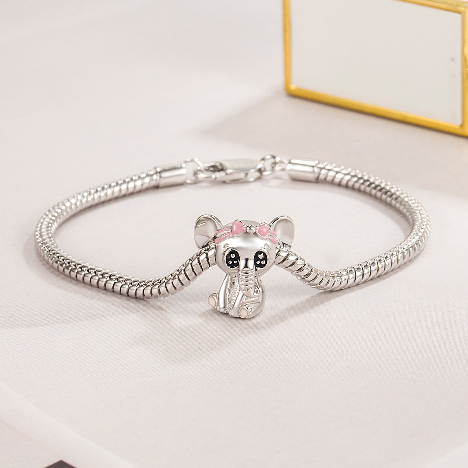 Women's Fashion Sterling Silver Snake Bone Bracelet