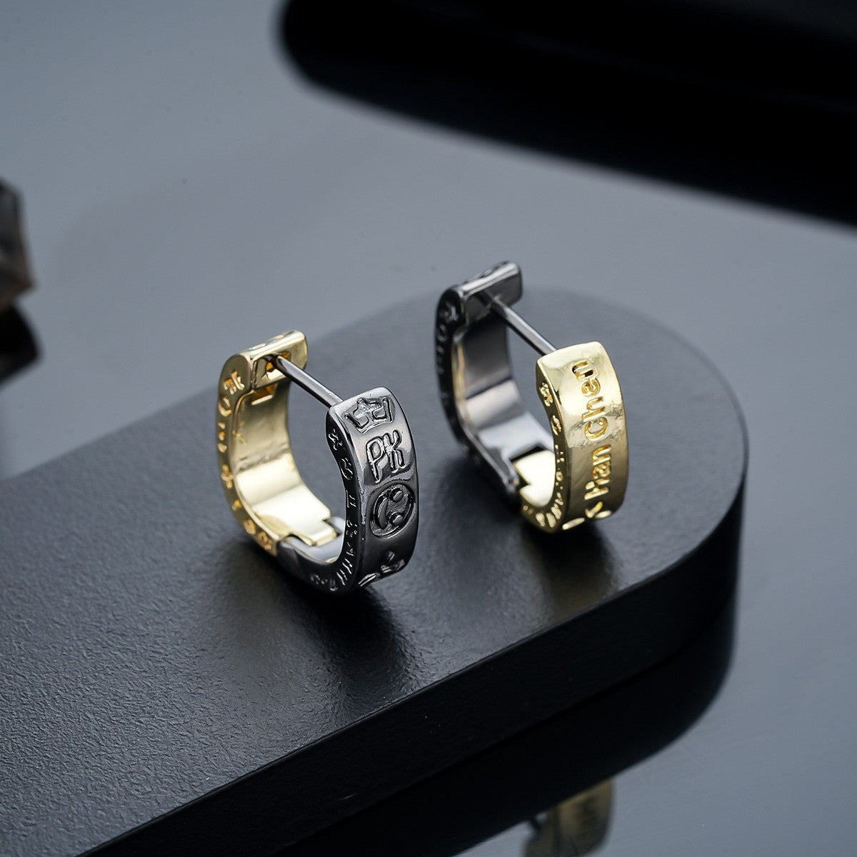 Trendy Men's Ear Studs & Ear Cuffs, High-End Unisex Earrings