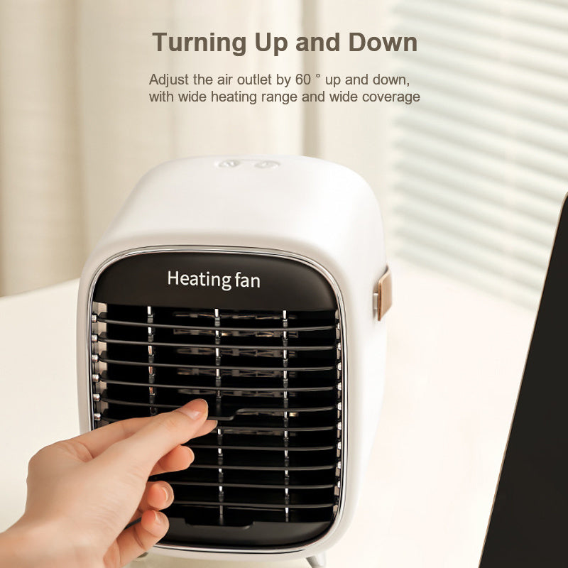 Office Small Electric Heaters Are Plugged In At Home
