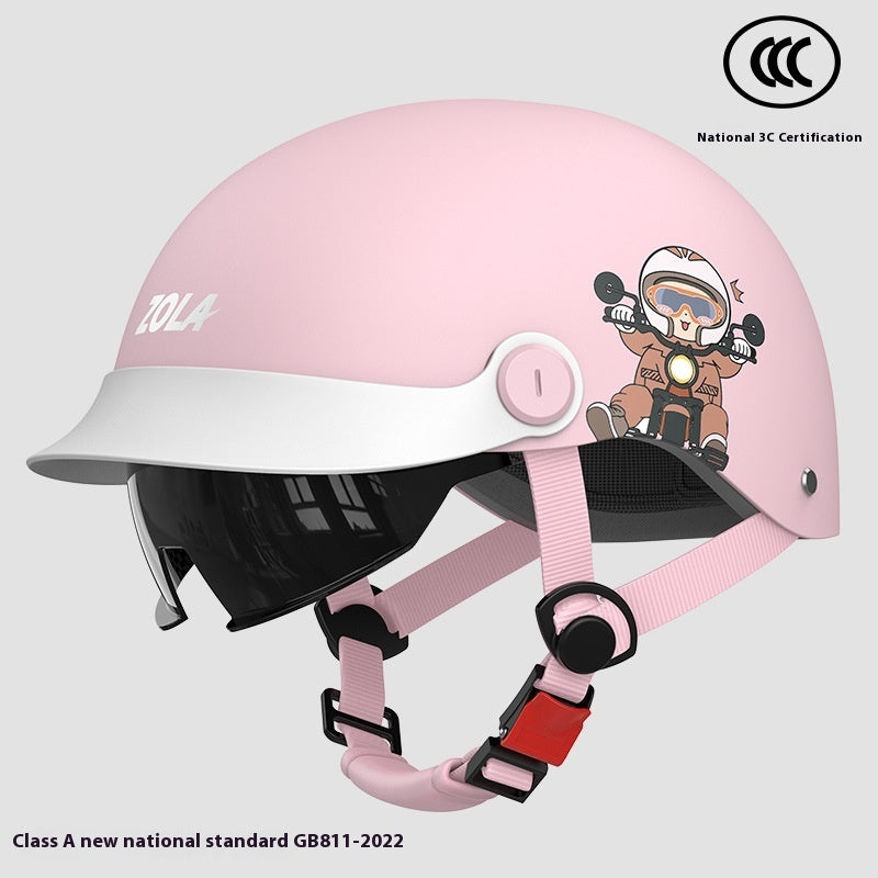 Electric Bicycle Helmet Men's And Women's Summer Sun Protection Lightweight