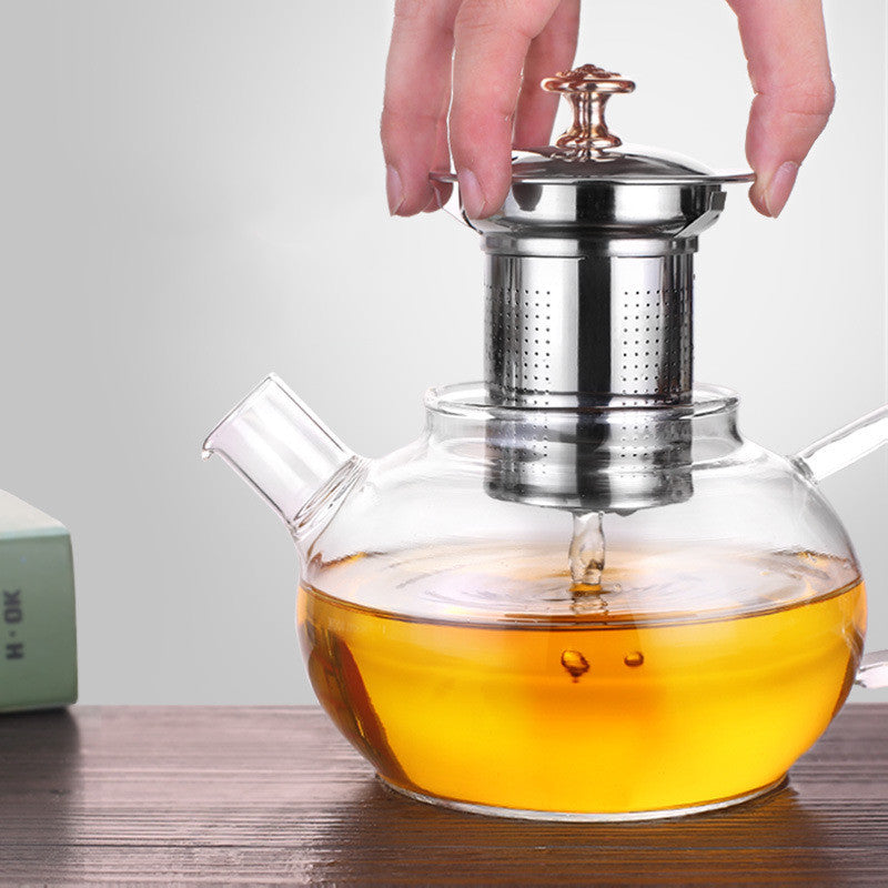 Thickened High Borosilicate Glass Teapot
