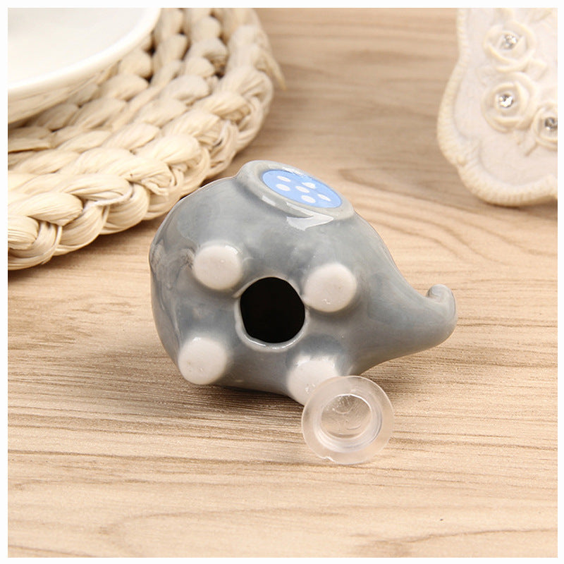 Ceramic Seasoning Jar Cartoon Cute Baby Elephant Seasoning Bottle