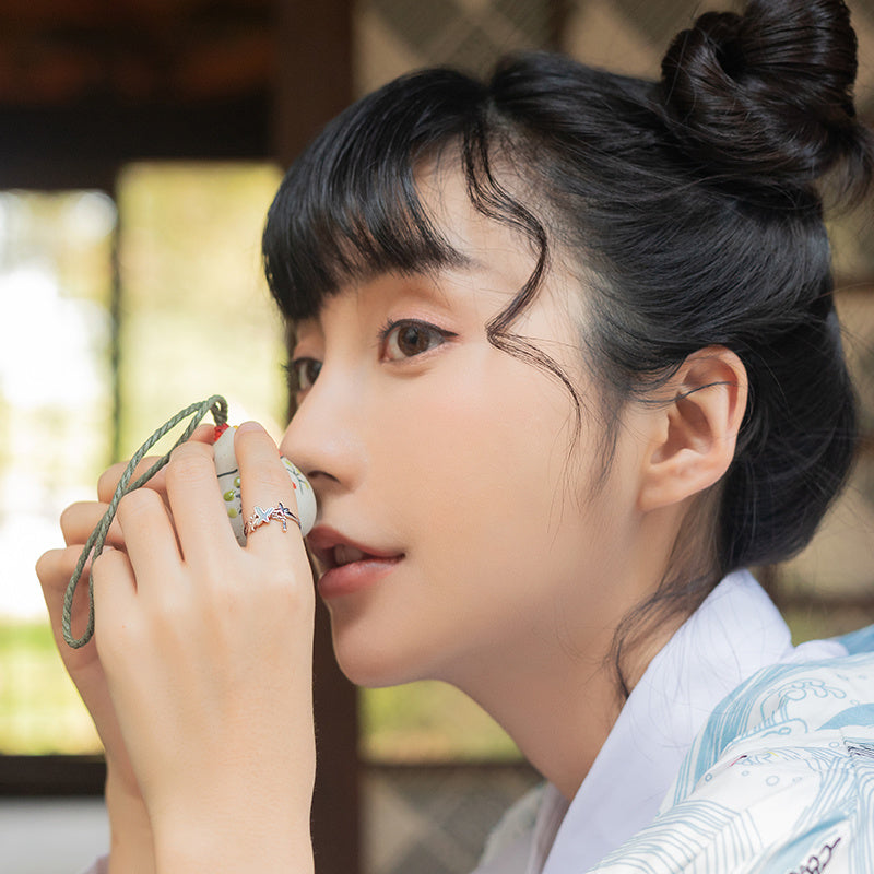 Adjustable Butterfly Couple Ring