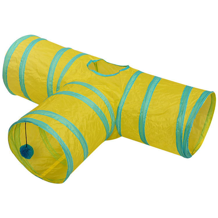 Tunnel pour animaux de compagnie pliable, tente pour chat et chien multi-voies, intérieur, 2 3 4 5 voies