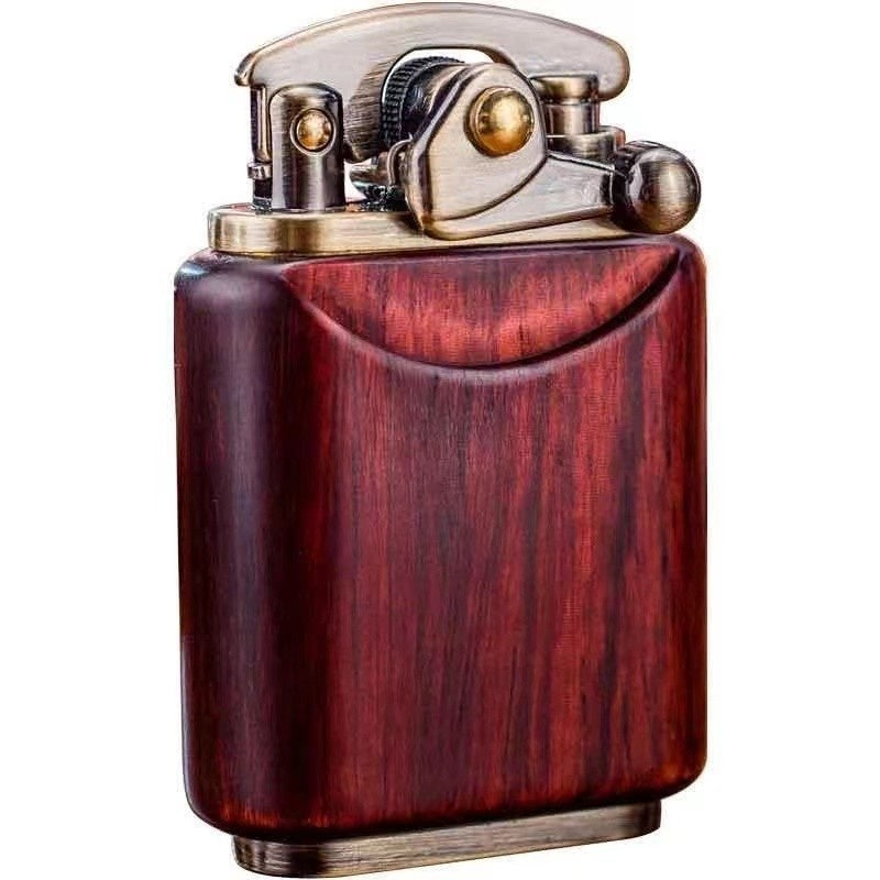 Swing Arm Semi-automatic Wood Shell Kerosene Lighter