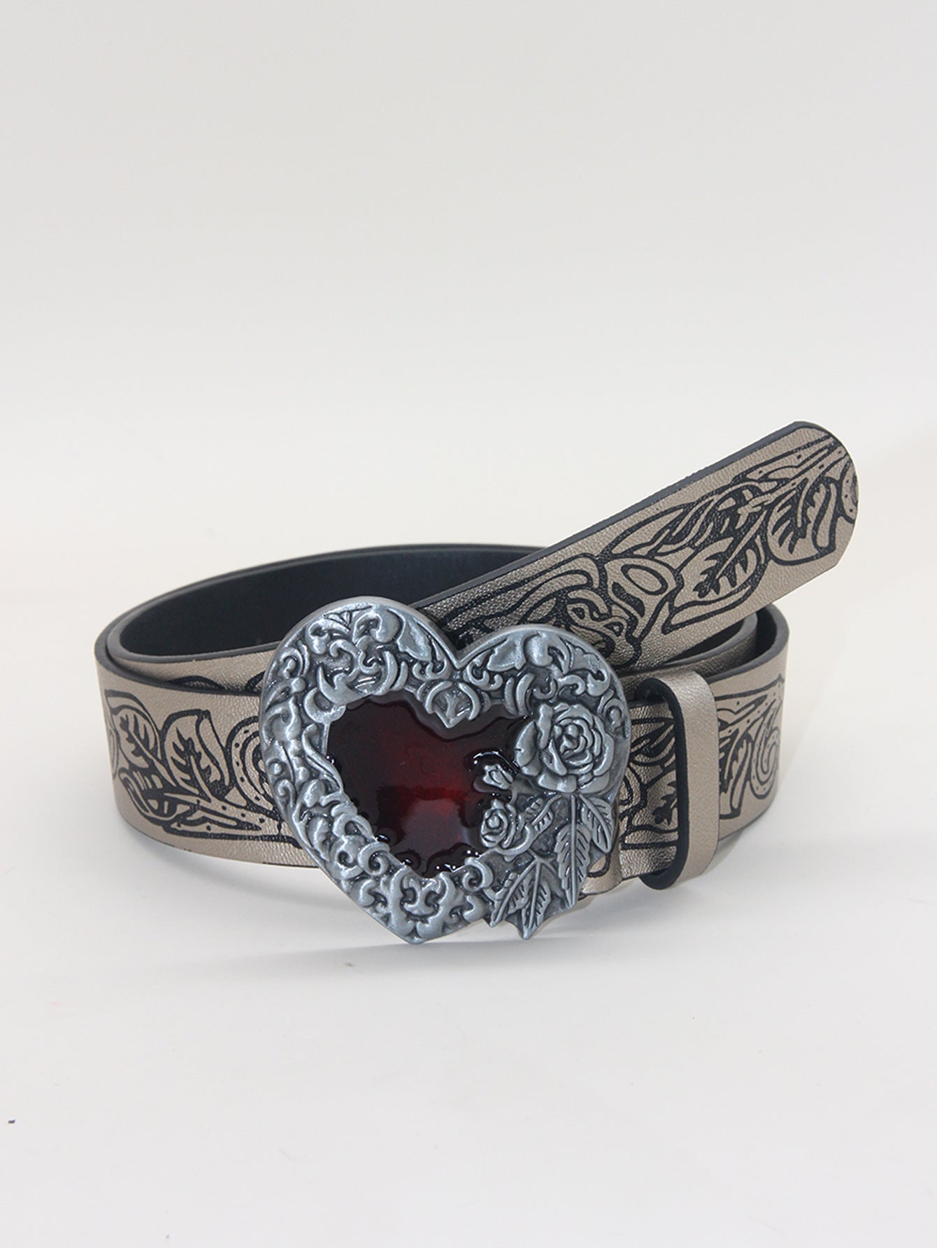 Ceinture Punk Vintage Rétro en Relief Amour Y2g