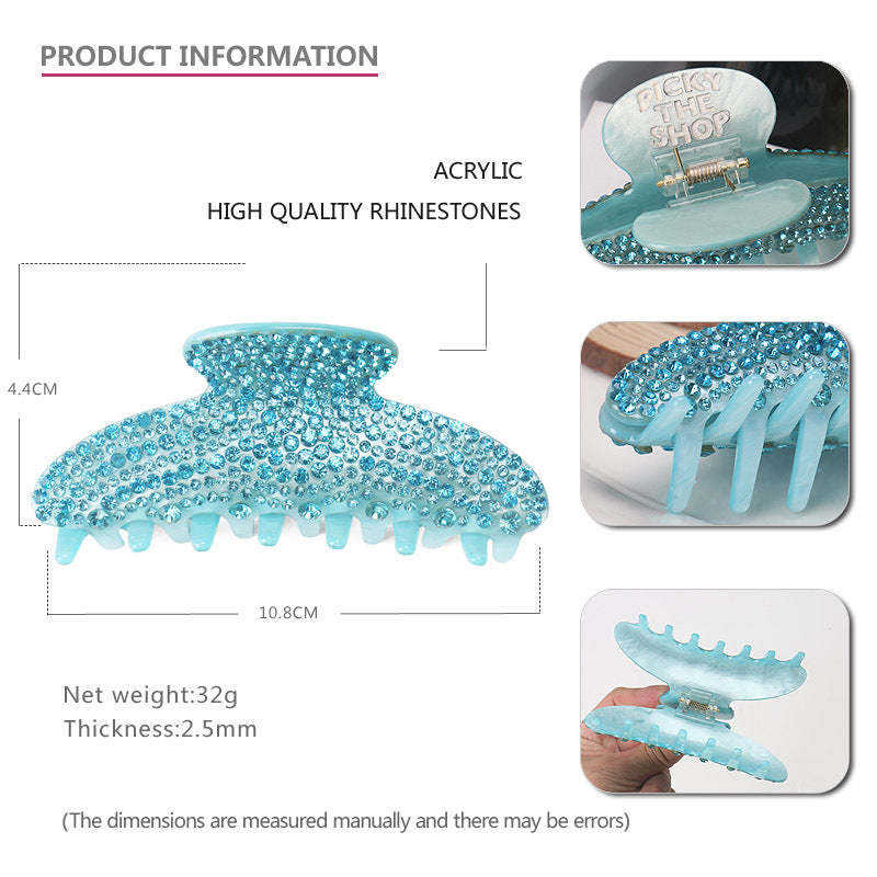 Heavy Work Inlaid Diamond Advanced Sense Shark Clip