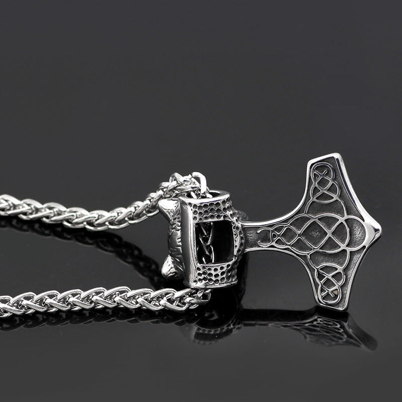 Hammer Titanium Steel Necklace