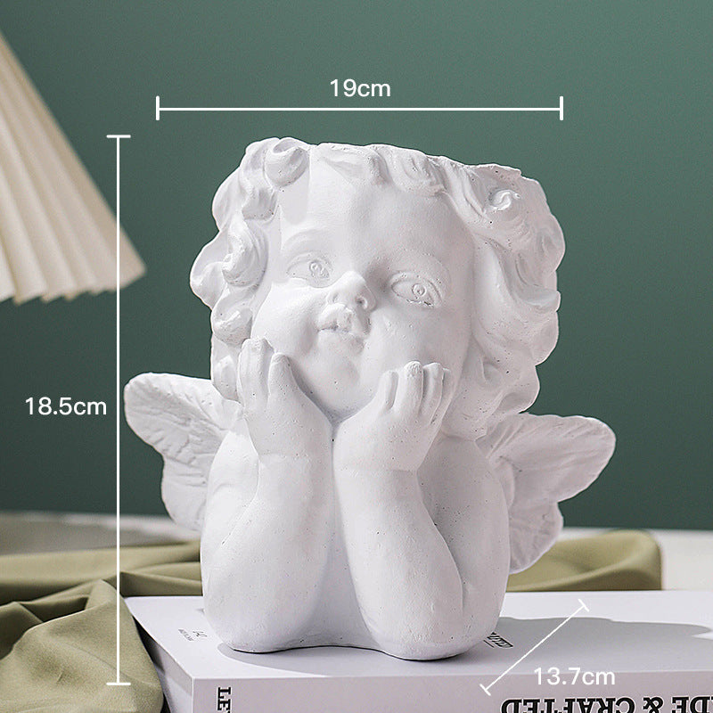 Little Angel Home Furnishing Piece Pot Dried Flower Art Decorative Artifact