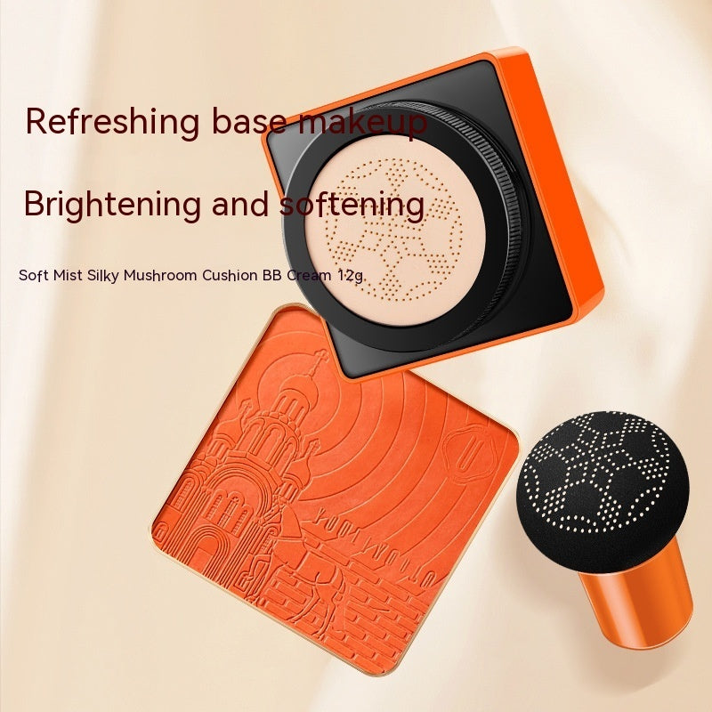 Mushroom Air Cushion Concealer Brightening Waterproof Sweat-proof Long Lasting Smear-proof Makeup