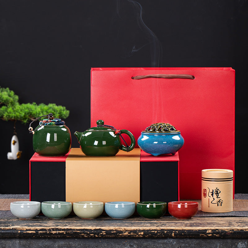 Home Fashion Simple Ceramic Tea Set Accompanying Gift