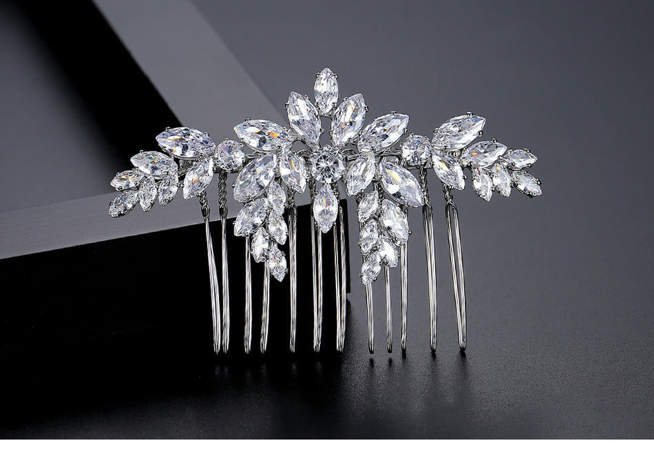 Bridal Suit Copper Inlaid Zircon Hair Accessories