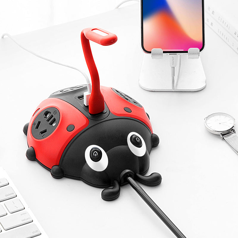 Creative Insect Climbing Wall Smart Socket With Independent Power Strip