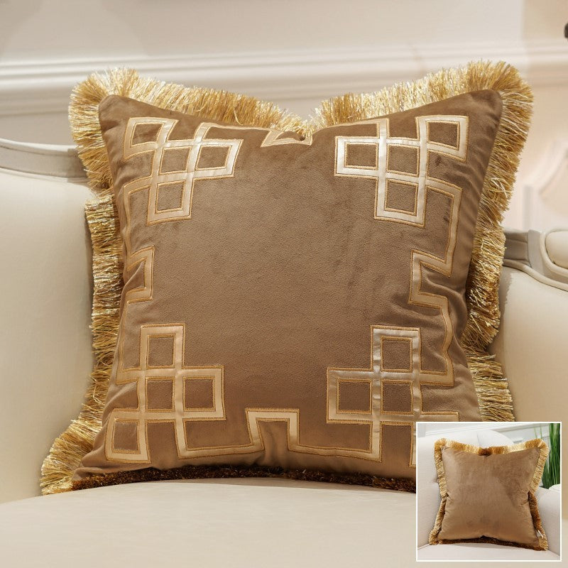 Flannel sofa pillowcase