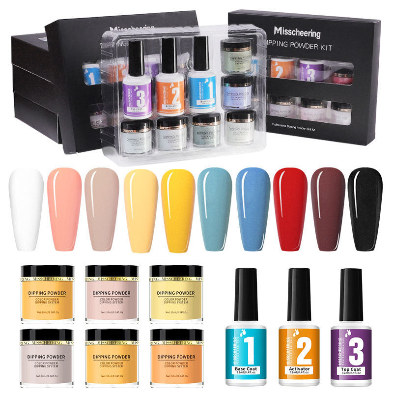 Nail Art Infiltration Powder Set Free Of Heating Lamp