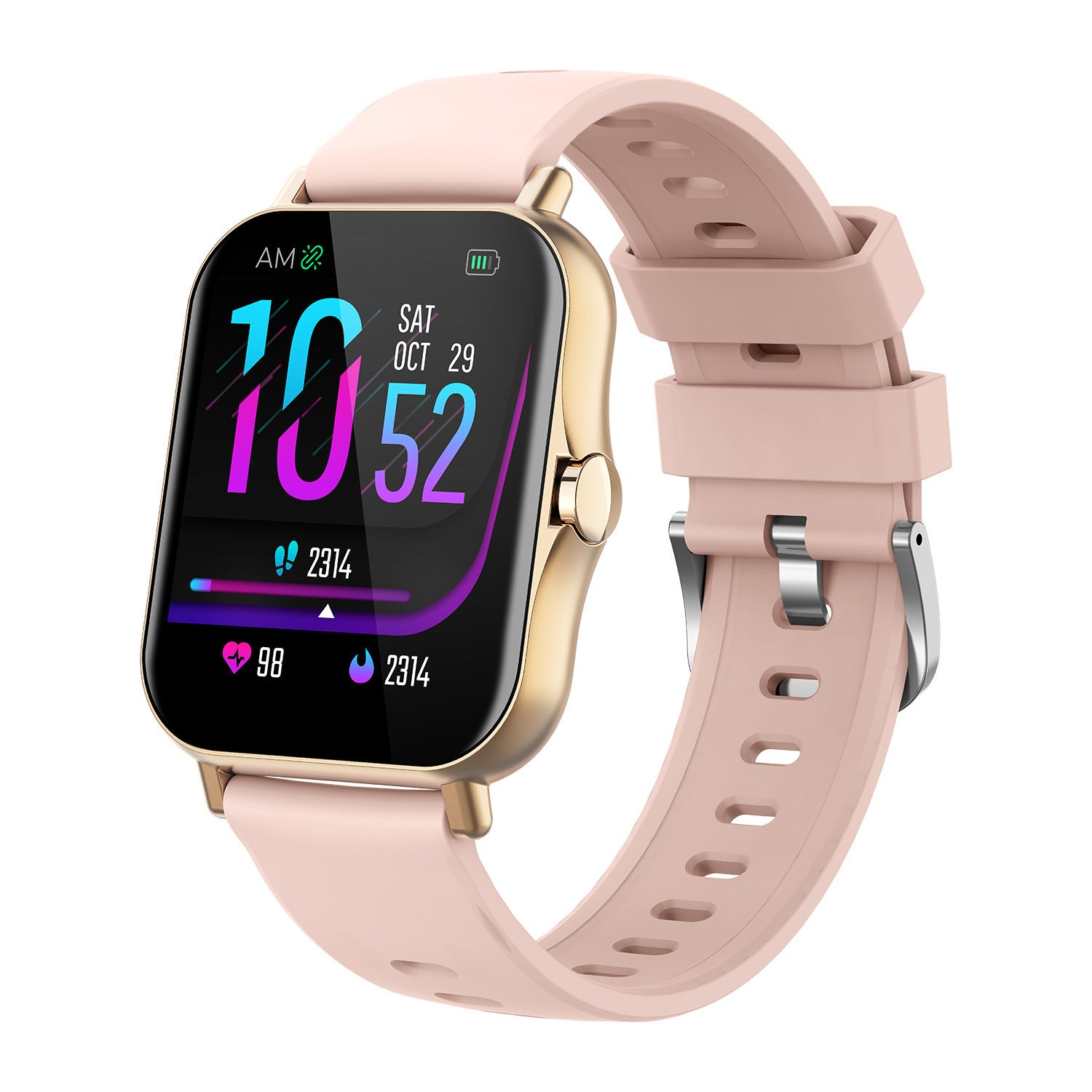 Montre connectée Bluetooth de surveillance de la fréquence cardiaque et de la tension artérielle