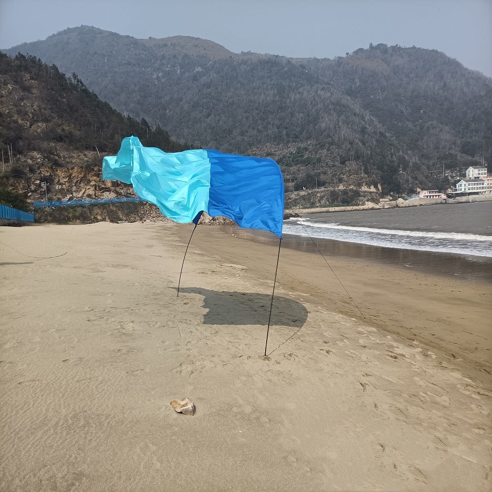 Nylon Waterproof Sunshade Seaside Vacation Beach Canopy Tent