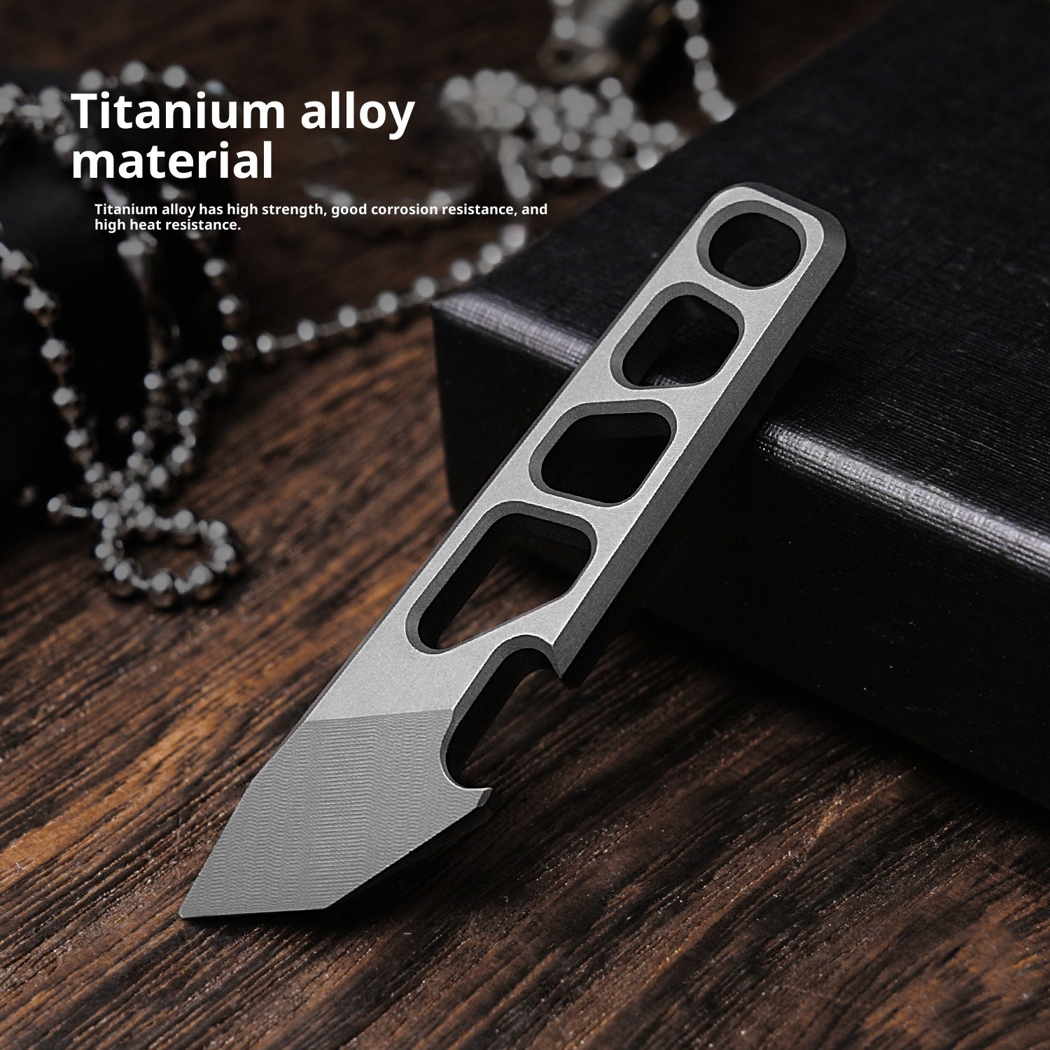 Titanium Alloy Mini Wrecking Bar Bottle Opener Key Ring