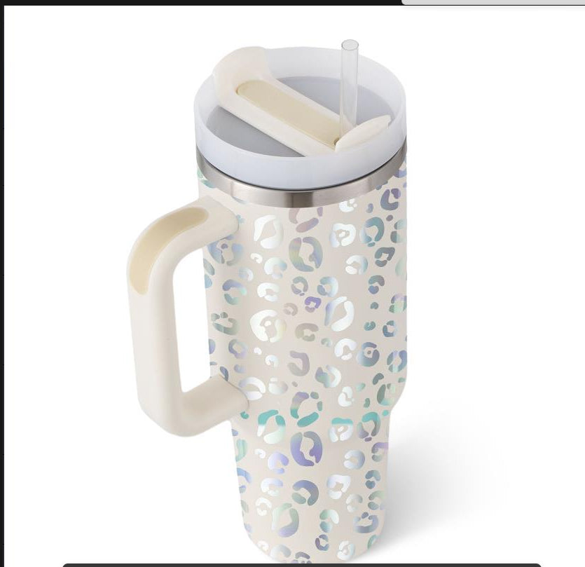 Gobelet isotherme 1,2 L avec poignée et paille, en acier inoxydable, anti-déversement, tasse à café isotherme sous vide avec couvercle, mug conique, cadeaux pour la Saint-Valentin, convient pour la voiture, la salle de sport, le bureau, les voyages