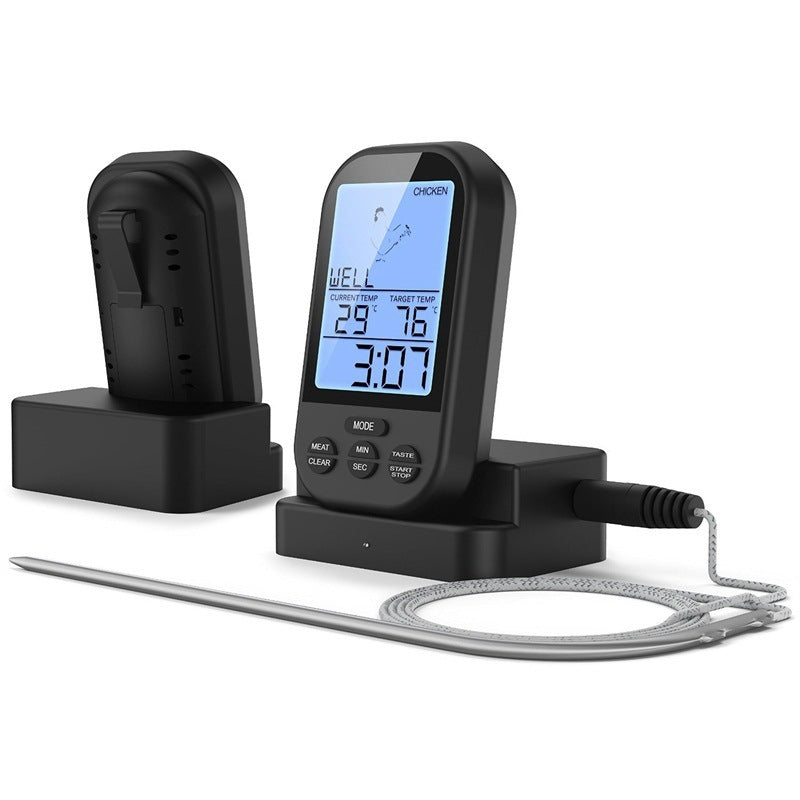 Wireless barbecue thermometer