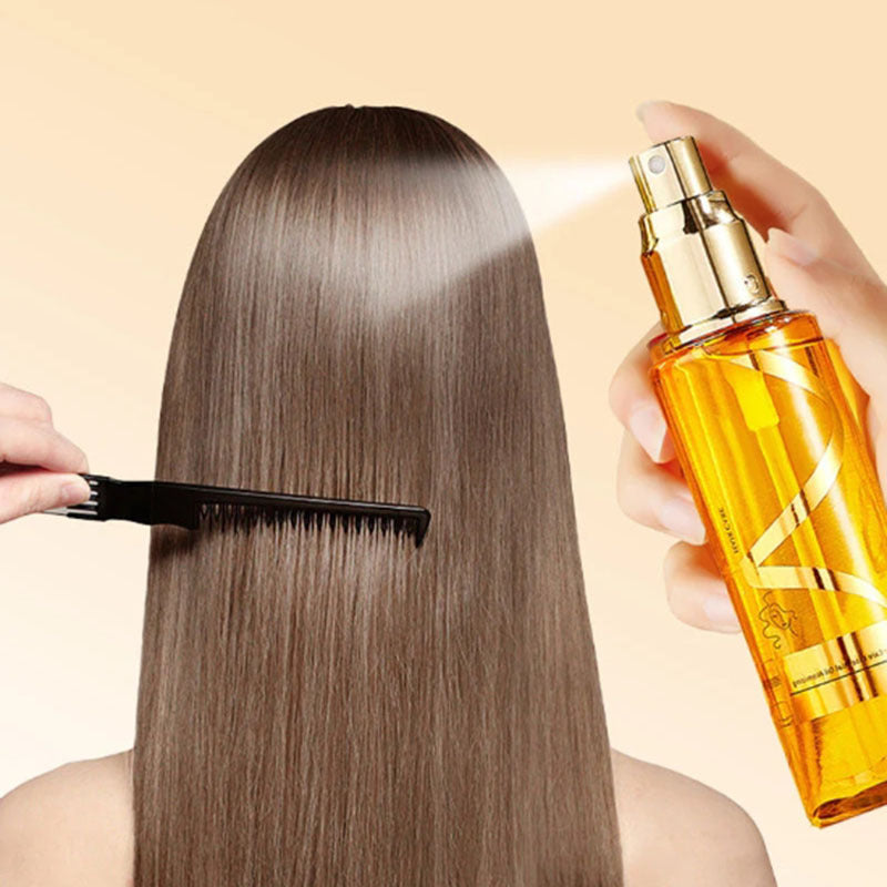 Huile Essentielle Parfumée pour Cheveux Doux, Soin Capillaire, Améliore la Sécheresse et les Frisotis, Spray Antistatique Sans Rinçage