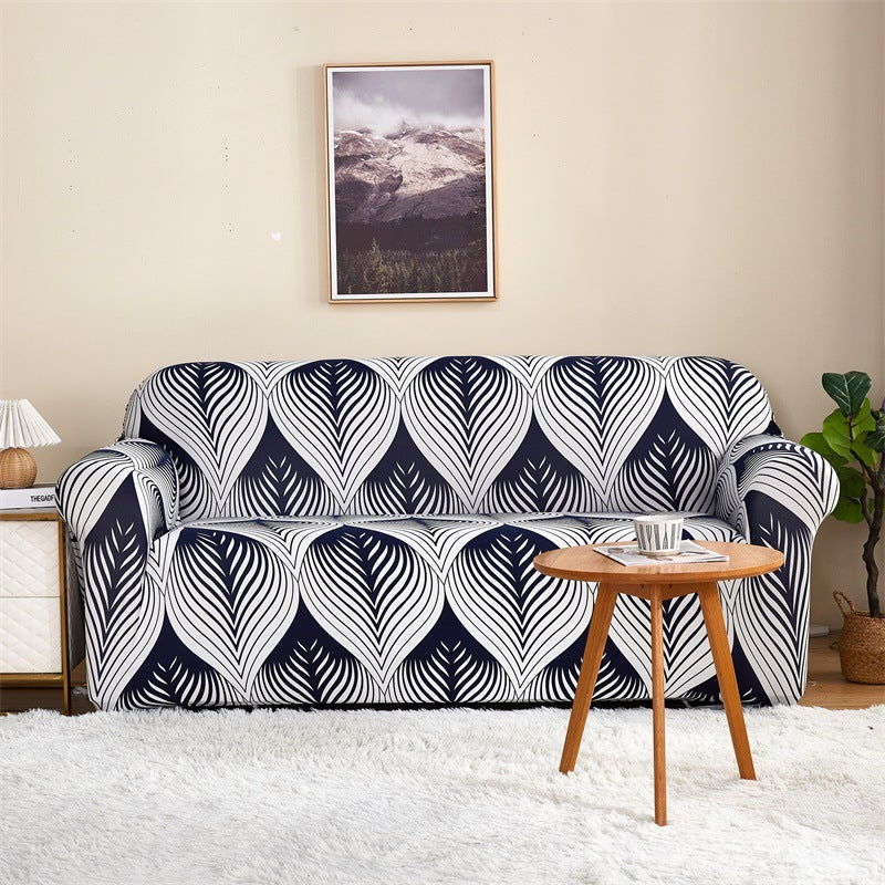 Elastic All-inclusive Milk Silk Printed Sofa Cover Universal