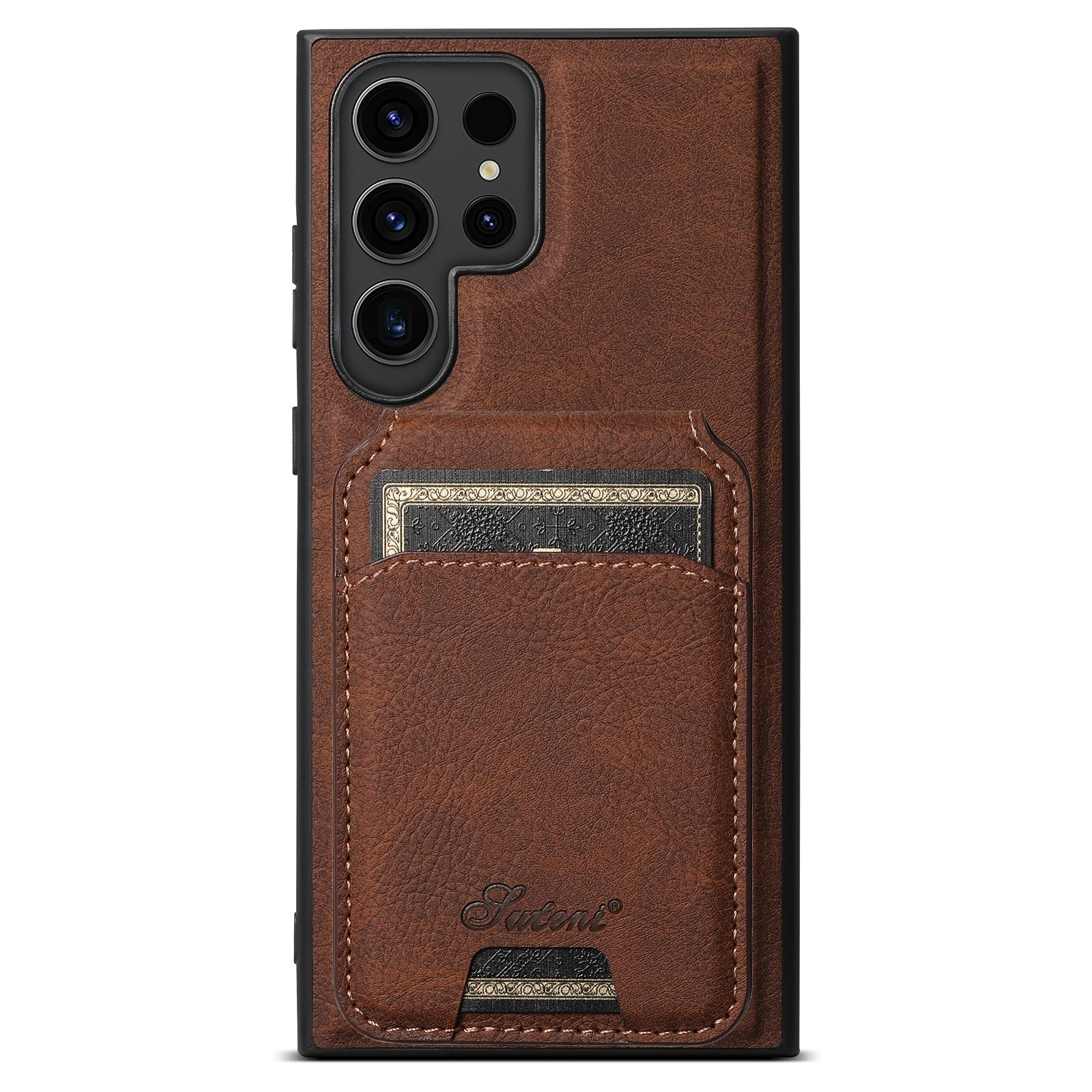 Two-in-one Mobile Phone Leather Phone Case Magnetic Card Holder