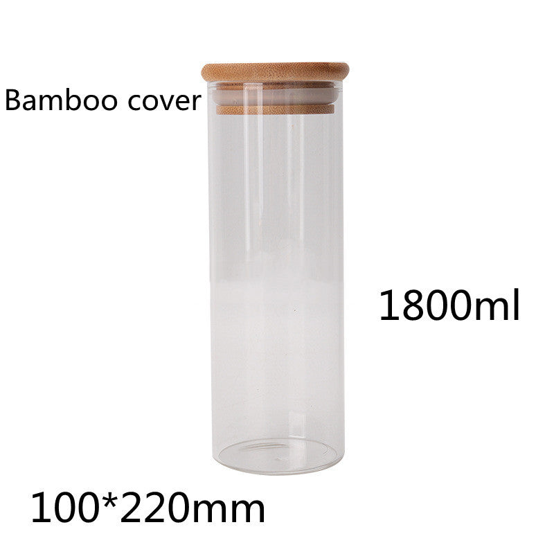 Room glass storage jar