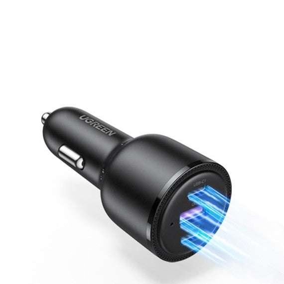 Green Connection Car Charger PD Quick Charge Cigarette Lighter Conversion Plug