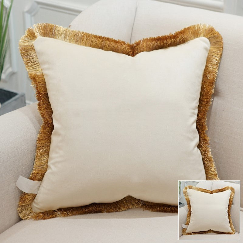Flannel sofa pillowcase