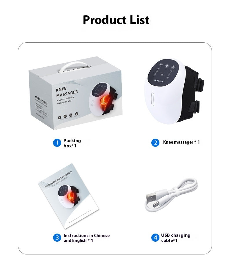 New Knee Massager Household Heating Red Light Vibration