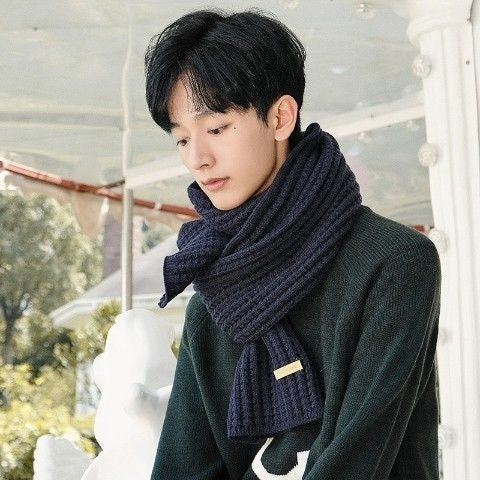 Scarf Women's Winter Woolen Knitting Thickening To Keep Warm