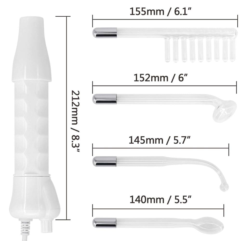 Instrument électrothérapeutique et de coiffage avec sérum facial à l'acide hyaluronique