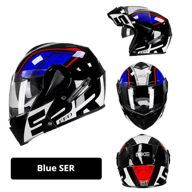 Casque de moto de sécurité hivernal pour hommes et femmes