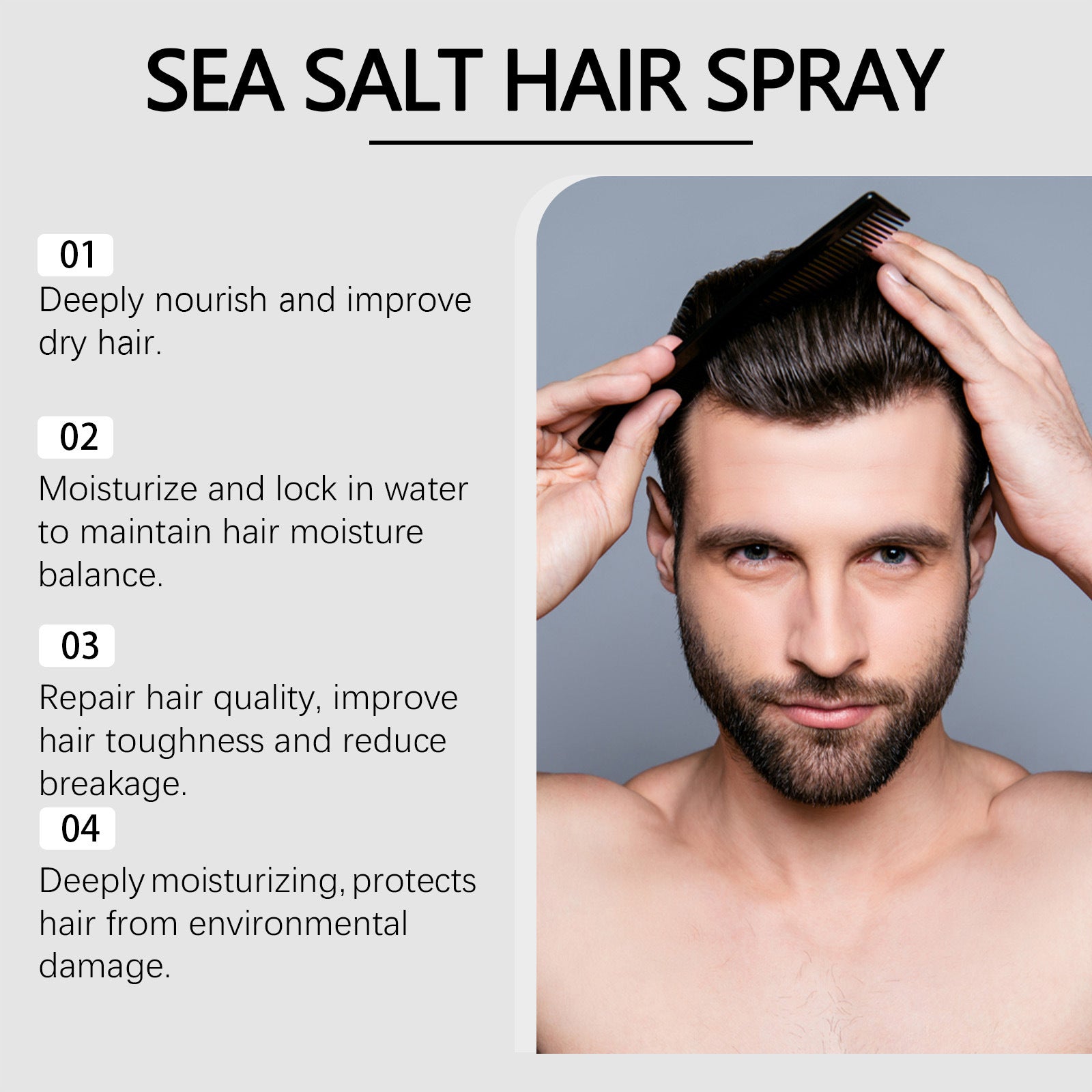 Hair Fluffy Refreshing Hairstyle Care Styling Spray