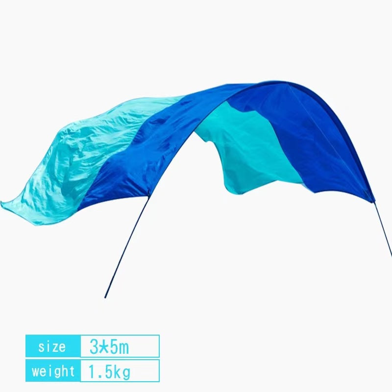 Nylon Waterproof Sunshade Seaside Vacation Beach Canopy Tent