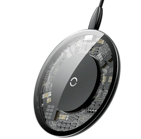 Minimal Wireless Charger Ultra-thin Portable Glass Transparent Mobile Phone Fast Charging Wireless