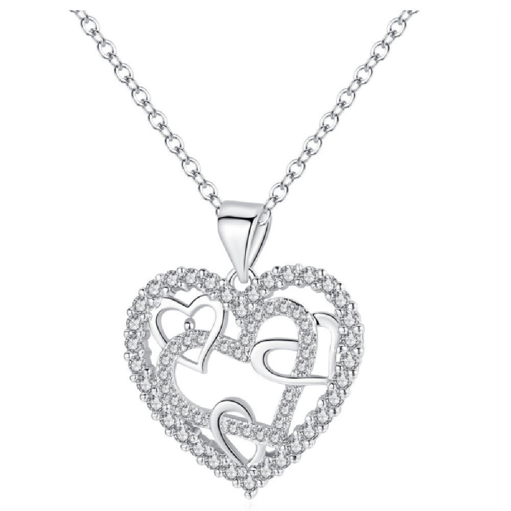 Creative Heart Wrapping Heart Necklace