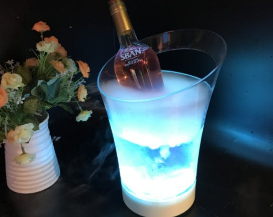 LED Flashing Charging Portable Bar Small Ice Bucket
