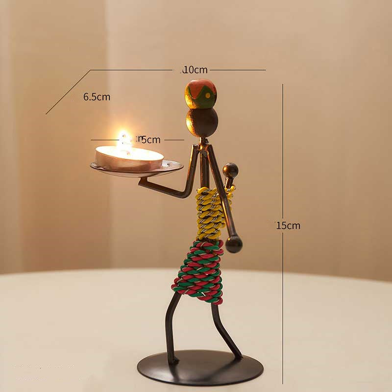 Bougeoir Créatif En Fer Décoration De Maison Cuisine Restaura